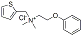 dimethyl(2-phenoxyethyl)(2-thienylmethyl)ammonium chloride,93942-37-1,结构式