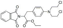 ethyl alpha-[[4-[bis(2-chloroethyl)amino]phenyl]methyl]-1,3-dihydro-1,3-dioxo-2H-isoindole-2-acetate Struktur