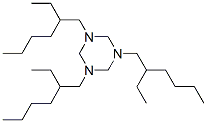 1,3,5-tri(2-ethylhexyl)hexahydro-1,3,5-triazine ,93942-45-1,结构式