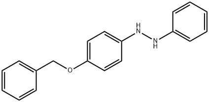 1-phenyl-2-[4-(phenylmethoxy)phenyl]hydrazine Struktur