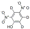 2,4-ジニトロフェノール-3,5,6-D3,85%溶液 化学構造式