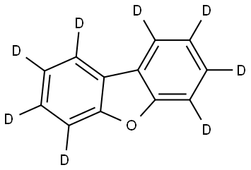 二苯并呋喃-D8 结构式