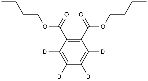 氘代邻苯二价酸二正丁酯 结构式
