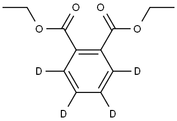 氘代邻苯二甲酸二乙酯,93952-12-6,结构式