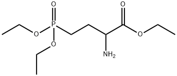 (D,L)-(+,-)-2-Amino-4-(diethylphosphono)butanoic acid, ethyl ester, 98 % 化学構造式