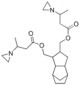 (octahydro-4,7-methano-1H-indenediyl)bis(methylene) bis(beta-methylaziridine-1-propionate) Struktur