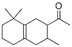 1-(1,2,3,4,5,6,7,8-octahydro-3,8,8-trimethyl-2-naphthyl)ethan-1-one Struktur