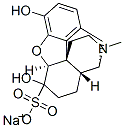 sodium (5alpha)-4,5-epoxy-3,6-dihydroxy-17-methylmorphinan-6-sulphonate Structure