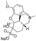 sodium (5alpha)-4,5-epoxy-6-hydroxy-3-methoxy-17-methylmorphinan-6-sulphonate Structure