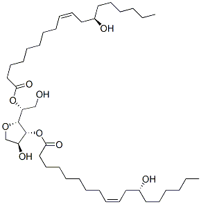 Sorbitan, bis(12-hydroxy-9-octadecenoate), [R-[R*,R*-(Z,Z)]]-,93963-97-4,结构式