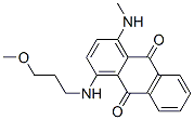 1-[(3-methoxypropyl)amino]-4-(methylamino)anthraquinone Struktur
