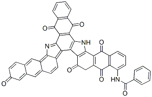 N-(5,6,7,12,17,22,23,24-octahydro-5,7,12,17,22,24-hexaoxonaphth[2',3':6,7]indolo[2,3-c]dinaphtho[2,3-a:2',3'-i]carbazol-1-yl)benzamide Structure