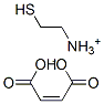 (2-mercaptoethyl)ammonium hydrogen maleate  Structure