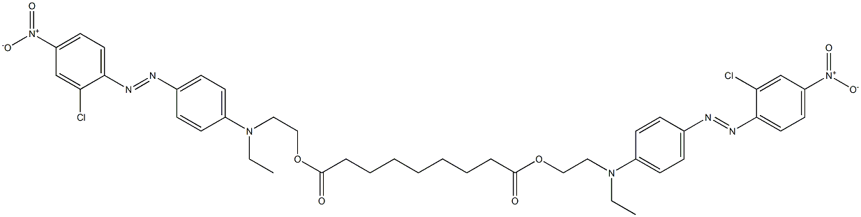 bis[2-[[4-[(2-chloro-4-nitrophenyl)azo]phenyl]ethylamino]ethyl] azelate 结构式