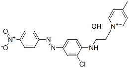 1-[2-[[2-chloro-4-[(4-nitrophenyl)azo]phenyl]amino]ethyl]-4-methylpyridinium hydroxide Struktur