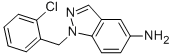1H-Indazol-5-amine, 1-[(2-chlorophenyl)methyl]- Struktur