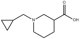 1-(CYCLOPROPYLMETHYL)-3-PIPERIDINECARBOXYLIC ACID Structure