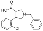 1-BENZYL-4-(2-CHLORO-PHENYL)-PYRROLIDINE-3-CARBOXYLIC ACID,939757-57-0,结构式