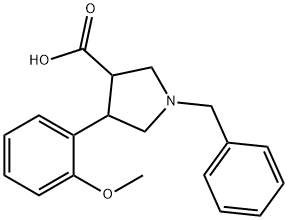 1-BENZYL-4-(2-METHOXY-PHENYL)-PYRROLIDINE-3-CARBOXYLIC ACID Structure