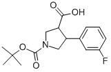 4-(3'-플루오로)페닐-3-카르복시-1-BOC-피롤리딘