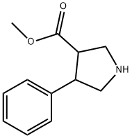 4-PHENYL-PYRROLIDINE-3-CARBOXYLIC ACID METHYL ESTER Struktur
