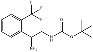 [2-AMINO-2-(2-TRIFLUOROMETHYL-PHENYL)-ETHYL]-CARBAMIC ACID TERT-BUTYL ESTER HYDROCHLORIDE,939760-48-2,结构式