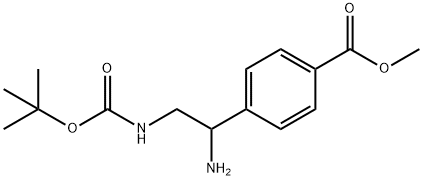 4-(1-AMINO-2-TERT-BUTOXYCARBONYLAMINO-ETHYL)-BENZOIC ACID METHYL ESTER HYDROCHLORIDE,939760-52-8,结构式