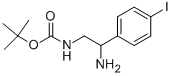 2-氨基-2-(4-碘-苯基)-乙基]-氨基甲酸叔丁酯盐酸盐 结构式