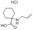 1-ALLYLAMINO-CYCLOHEXANECARBOXYLIC ACID HYDROCHLORIDE 化学構造式