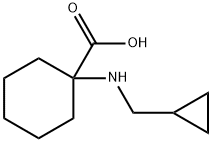 1-(CYCLOPROPYLMETHYL-AMINO)-CYCLOHEXANECARBOXYLIC ACID HYDROCHLORIDE 化学構造式