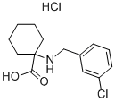 1-(3-CHLORO-BENZYLAMINO)-CYCLOHEXANECARBOXYLIC ACID HYDROCHLORIDE Structure