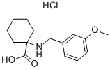 1-(3-METHOXY-BENZYLAMINO)-CYCLOHEXANECARBOXYLIC ACID HYDROCHLORIDE,939760-95-9,结构式