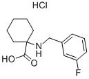 1-(3-FLUORO-BENZYLAMINO)-CYCLOHEXANECARBOXYLIC ACID HYDROCHLORIDE,939760-97-1,结构式