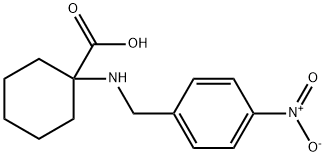 1-(4-NITRO-BENZYLAMINO)-CYCLOHEXANECARBOXYLIC ACID HYDROCHLORIDE 结构式