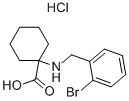 1-(2-BROMO-BENZYLAMINO)-CYCLOHEXANECARBOXYLIC ACID HYDROCHLORIDE Struktur