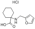 1-[(FURAN-2-YLMETHYL)-AMINO]-CYCLOHEXANECARBOXYLIC ACID HYDROCHLORIDE Struktur