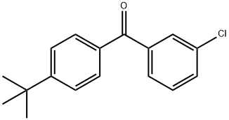 4-TERT-BUTYL-3'-CHLOROBENZOPHENONE Structure