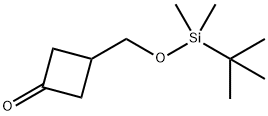 3-(tert-butyl-diMethyl-silanyloxyMethyl)-cyclobutanone Struktur