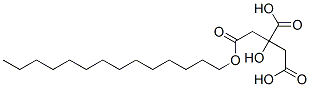 tetradecyl dihydrogen 2-hydroxypropane-1,2,3-tricarboxylate  Structure