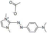 2-[[4-(dimethylamino)phenyl]azo]-1,3-dimethyl-1H-imidazolium acetate Structure