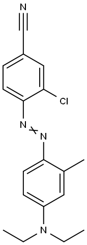 3-chloro-4-[[4-(diethylamino)-o-tolyl]azo]benzonitrile Structure