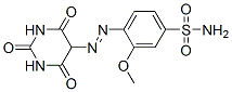 4-[(hexahydro-2,4,6-trioxo-5-pyrimidinyl)azo]-3-methoxybenzenesulphonamide,93981-74-9,结构式