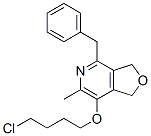 4-benzyl-7-(4-chlorobutoxy)-1,3-dihydro-6-methylfuro[3,4-c]pyridine Struktur