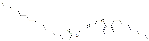 2-[2-(nonylphenoxy)ethoxy]ethyl stearate 化学構造式