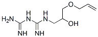 1-[3-allyloxy-2-hydroxypropyl]biguanide Structure