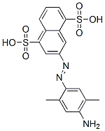 3-[(4-amino-2,5-dimethylphenyl)azo]naphthalene-1,5-disulphonic acid  Structure