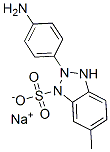 sodium 2-(4-aminophenyl)-6-methylbenzothiazolesulphonate Structure