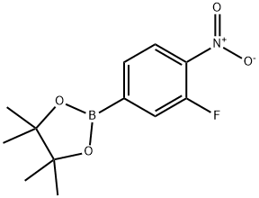 3-フルオロ-4-ニトロフェニルボロン酸, ピナコールエステル 化学構造式