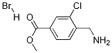 4-AMinoMethyl-3-chloro-benzoic acid Methyl ester hydrobroMide Structure