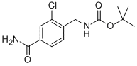 TERT-BUTYL 4-CARBAMOYL-2-CHLOROBENZYLCARBAMATE Struktur